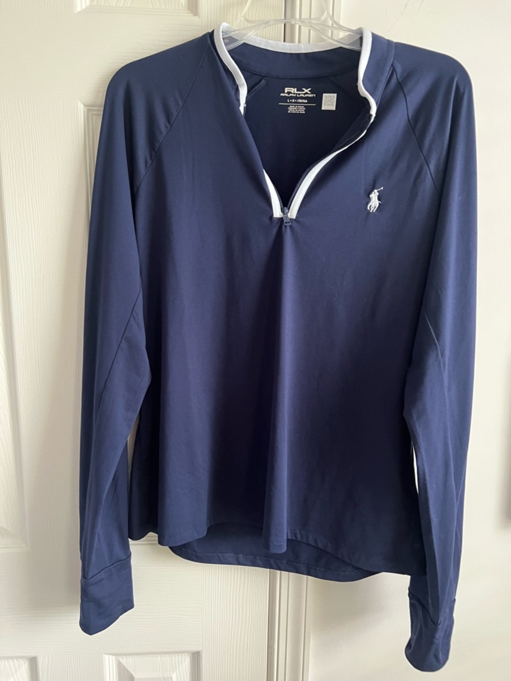 Polo Ralph Lauren RLX Navy Quarter-Zip Pullover L